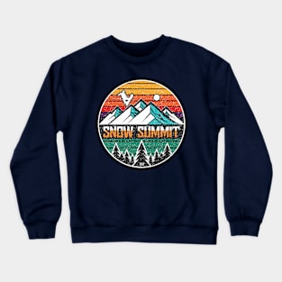 Retro Snow Summit Ski Crewneck Sweatshirt